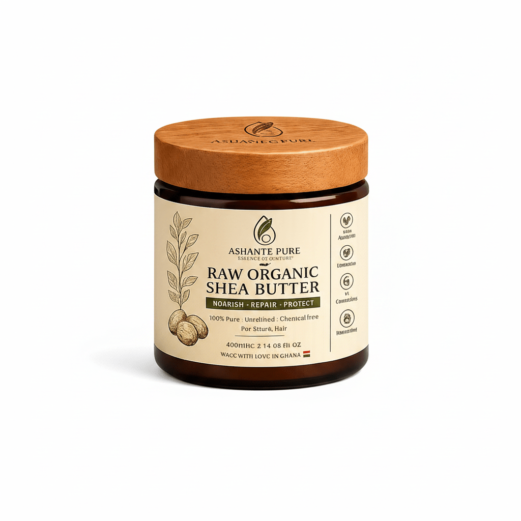 raw organic shea butter  - ashantepure