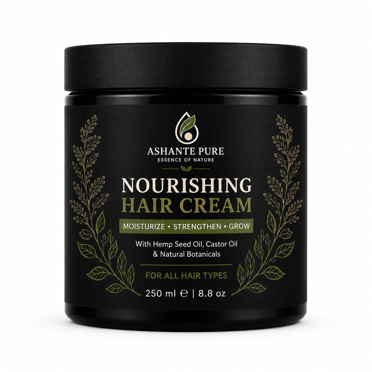ASHANTE PURE Nourishing Hair Cream - moisturize, strengthen & grow [250ml]