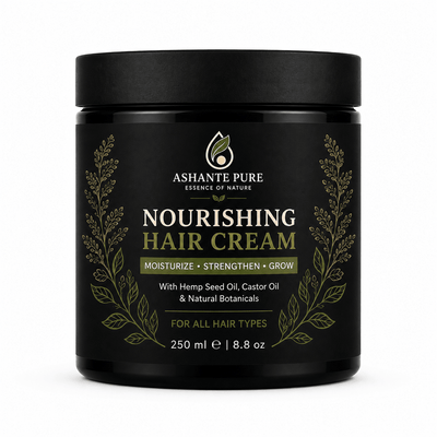 ASHANTE PURE Nourishing Hair Cream - moisturize, strengthen & grow [250ml]