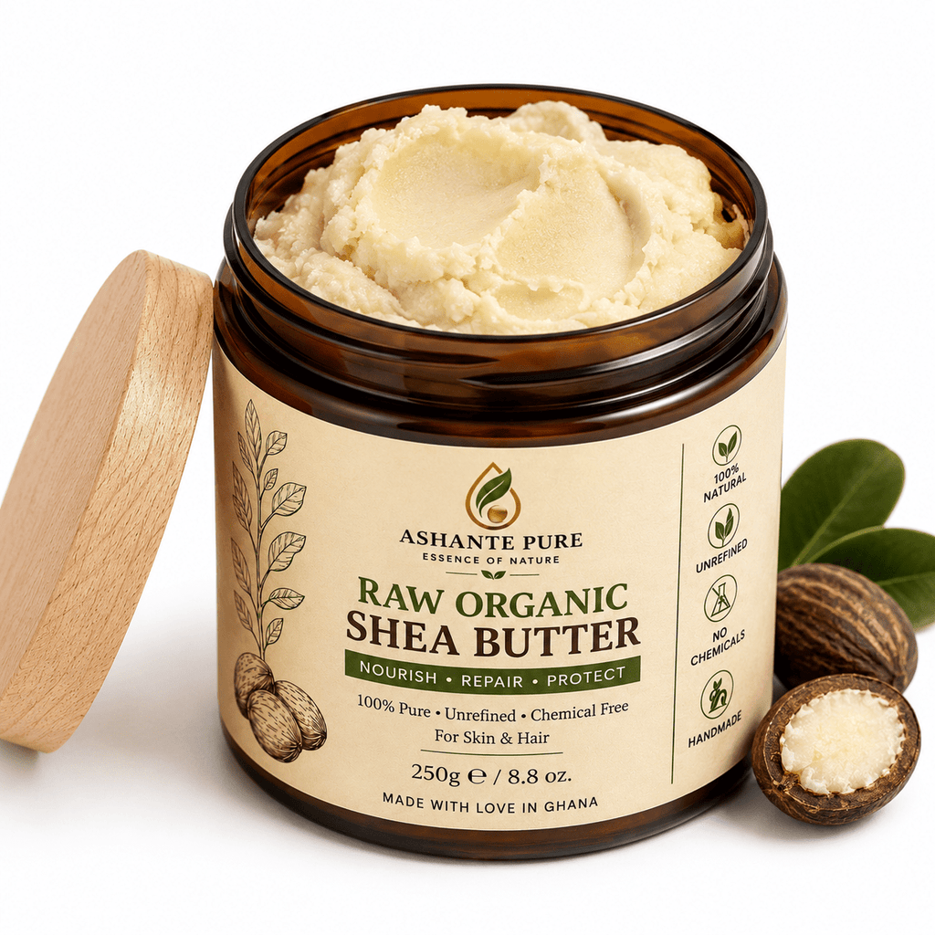 raw organic shea butter  - ashantepure