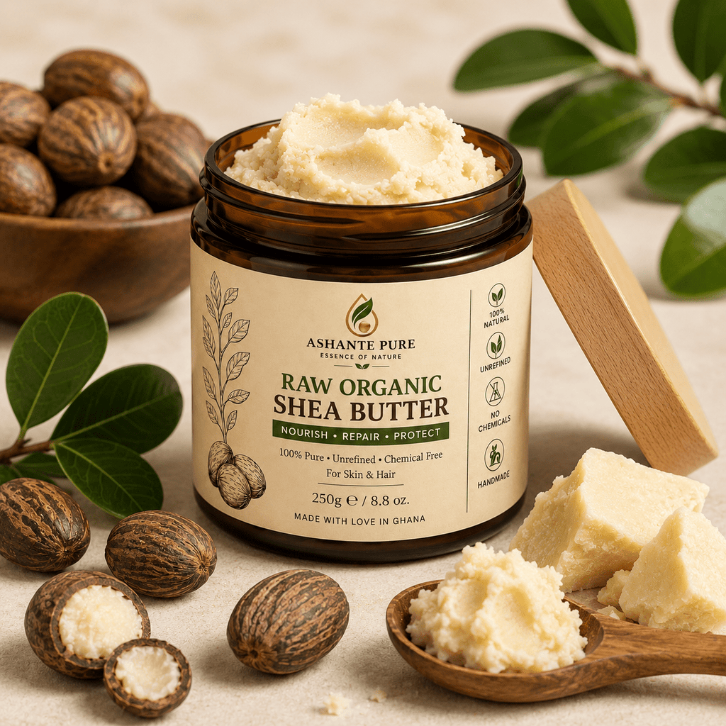 raw organic shea butter  - ashantepure